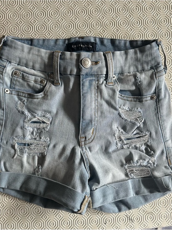 Aeropostale Pants - Aeropostale Light Wash Distressed Denim Shorts